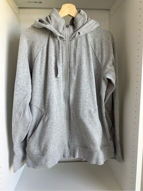 Athleta Light Gray Women's Zip-Up Hoodie Sweater